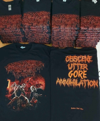 DISGORGED FOETUS - Obscene Utter GORE Annihilation - T-Shirt size M