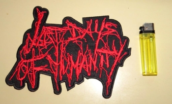 LAST DAYS OF HUMANITY - Cut-Out Logo - large embroidered Patch