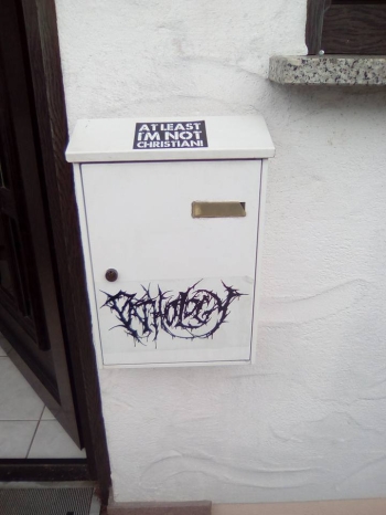 PATHOLOGY - großer Logo Aufkleber 23 x 12 cm