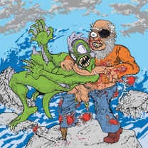 CAPTAIN 3 LEG / HOLY BONER - split CD - Captain Three Leg & Holy Boner