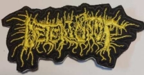 DETERIOROT - Embroidered shaped Patch yellow Logo (by SMG) DETERIOROT - Embroidered shaped Patch yellow Logo (by SMG)