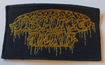 DISGORGED FOETUS - embroidered yellow Logo Patch (by SMG) DISGORGED FOETUS - embroidered yellow Logo Patch (by SMG)