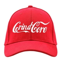 GRINDCORE - embroidered CC Logo - RED Baseball Cap
