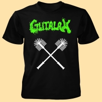 GUTALAX - Green Logo Toilet Brushes - T-Shirt Größe M