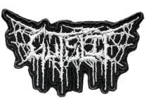 GUTSLIT - white cut-out Logo embroidered patch (by SMG) GUTSLIT - white cut-out Logo embroidered patch (by SMG)