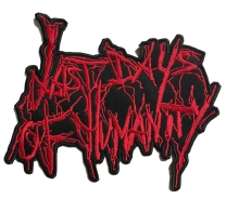 LAST DAYS OF HUMANITY -  embroidered Big  RED Logo Patch - 27 x 23cm (10.63'' × 9.06'') (by SMG)