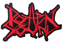 ROTTEN SOUND - embroidered Big RED Logo Patch - 27 x 17.3 cm (10.63 × 6.81 in) (by SMG)