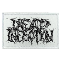 DEAD INFECTION - BLACK ON WHITE Logo - Embroidered Patch DEAD INFECTION - BLACK ON WHITE Logo - Embroidered Patch
