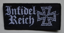 INFIDEL REICH - white Logo - woven patch INFIDEL REICH - white Logo - woven patch