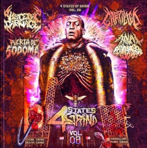 V/A: 4 STATES OF GRIND VOL. 8 - CD - Visceral Carnage / Cartilago / Puerta de Sodoma / Anal Prolapse