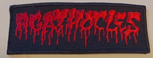 AGATHOCLES - red Logo embroidered Patch (by SMG)
