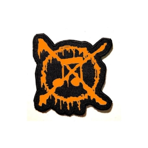 ANTI-MUSIC - Shaped PATCH (ORANGE) (by SMG)