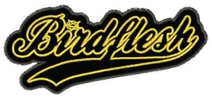 BIRDFLESH - embroidered yellow cut-out Logo Patch (by SMG)