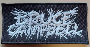 BRUCExCAMPBELL - embroidered WHITE Logo Patch (by SMG)
