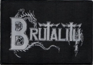 BRUTALITY - Logo - Woven Patch