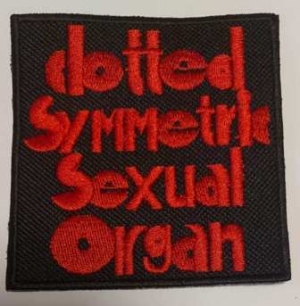 CLOTTED SYMETRIC SEXUAL ORGAN (C.S.S.O.)  - Embroidered red logo Patch  (by SMG)