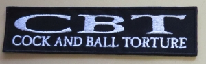 COCK AND BALL TORTURE - Logo - embroidered Patch