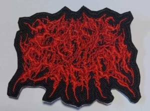 CRASH SYNDROM - Embroidered shaped Patch red Logo (by SMG)