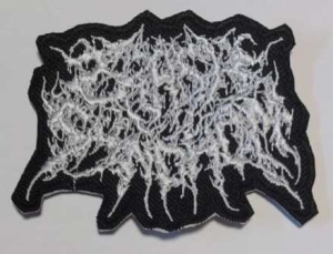 CRASH SYNDROM - Embroidered shaped Patch white Logo (by SMG)