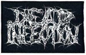 DEAD INFECTION - embroidered WHITE Logo Patch black