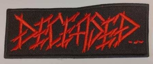 DECEASED  - Embroidered red logo Patch  (by SMG)