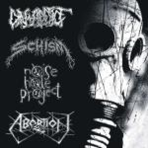 DIN-ADDICT / SCHISM / NOISEHOLE PROJECT / ABORTION - 4 way split CD -
