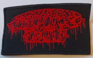 DISGORGED FOETUS - embroidered red Logo Patch (by SMG)