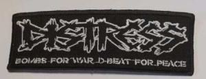 DISTRESS - embroidered white logo Patch (by SMG)