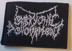 EMBRYONIC DEVOURMENT - Embroidered Patch white Logo (by SMG)