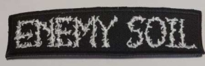 ENEMY SOIL - embroidered white logo Patch (by SMG)