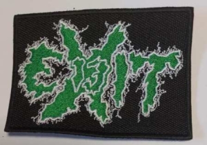 EXIT-13 - embroidered old green/white logo Patch (by SMG)