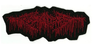 FESTERDECAY - red cut-out embroidered patch (by SMG)