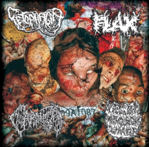 FETOPHAGIA / FLAX / CARNIÇA / NECRO PATHOLOGIC TUMOR - 4way split CD -