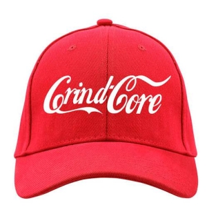 GRINDCORE - embroidered CC Logo - RED Baseball Cap
