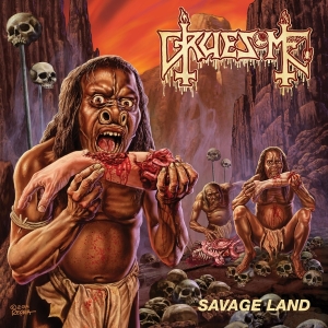 GRUESOME - 12" LP - Savage Land (Bone-White-Blood Vinyl)