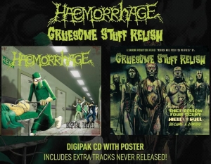 HAEMORRHAGE / GRUESOME STUFF RELISH - split Digipak CD - Hospital Thieves / Horror Will Hold You Helpless