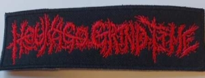 HOUKAGO GRIND TIME - red Logo embroidered Patch (by SMG)