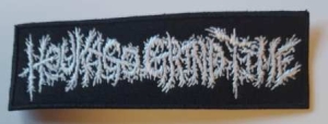 HOUKAGO GRIND TIME - white Logo embroidered Patch (by SMG)