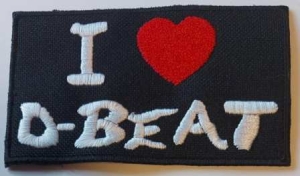 I LOVE D-BEAT - embroidered Patch (by SMG)