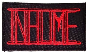 INHUME - embroidered red Logo Patch (by SMG)