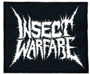 INSECT WARFARE - embroidered new white logo Patch (by SMG)