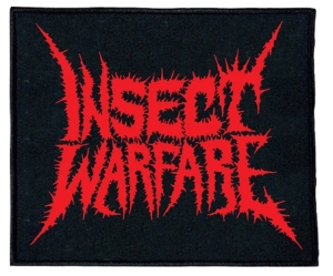 INSECT WARFARE - embroidered new RED logo Patch (by SMG)
