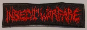 INSECT WARFARE - embroidered old red logo Patch (by SMG)