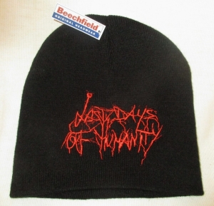 LAST DAYS OF HUMANITY - Grey Beanie - Red Logo