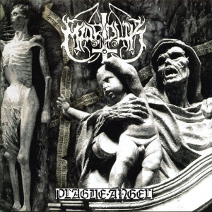 MARDUK - Gatefold 12'' LP - Plague Angel (White Black Marbled Vinyl)