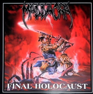 MASSACRA - 12'' LP - Final Holocaust (White Black Marbled Vinyl)
