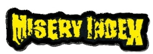 MISERY INDEX - Logo - Embroidered cutted Patch