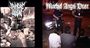 MORBID ANGEL DUST / SNGRE DE IDIOTAS - split CD -
