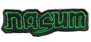 NASUM - green cut-out Logo embroidered patch (by SMG)