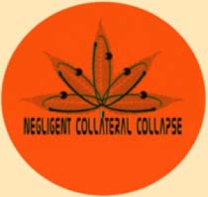 NEGLIGENT COLLATERAL COLLAPSE - Sick Atoms - Button/Badge/Pin (45)